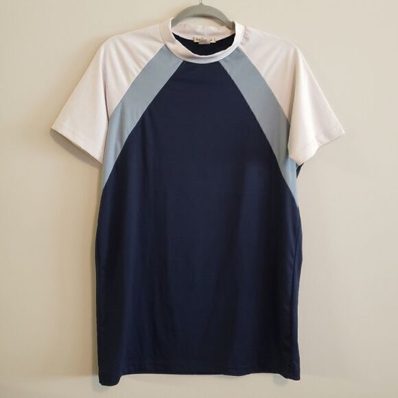 KOOP USA Y2K 90'S COLOR BLOCK STRETCH TEE SIZE MEDIUM - Picture 1 of 4